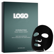Benutzerdefinierte feuchtigkeitsspendende und feuchtigkeitsspendende Bambuskohle-Gesichtsmaske für Männerhautpflege